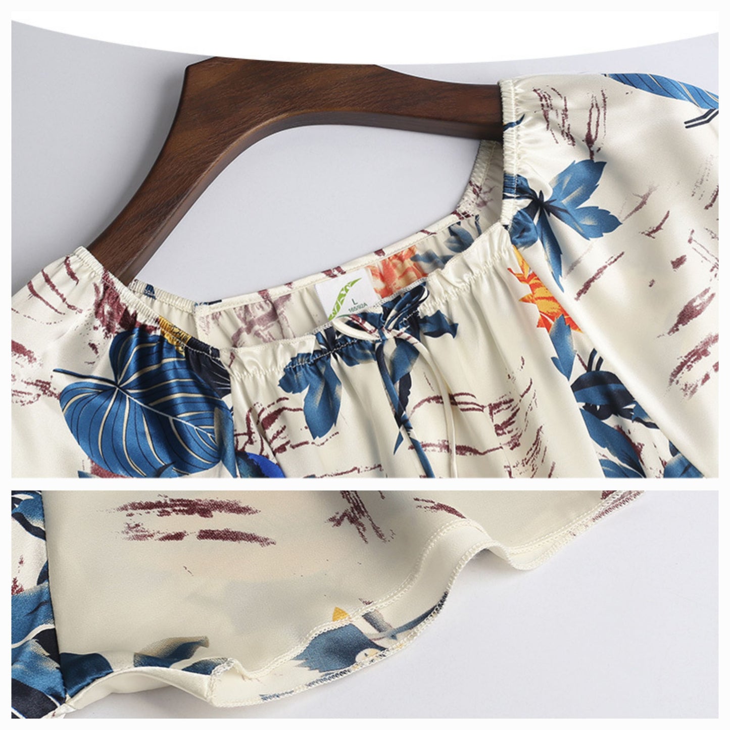Cropped Satin Pjs