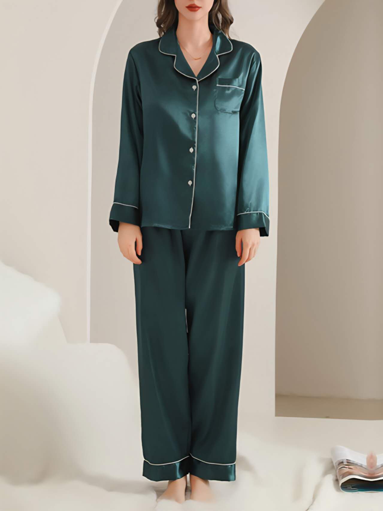 Satin Button Longsleeves