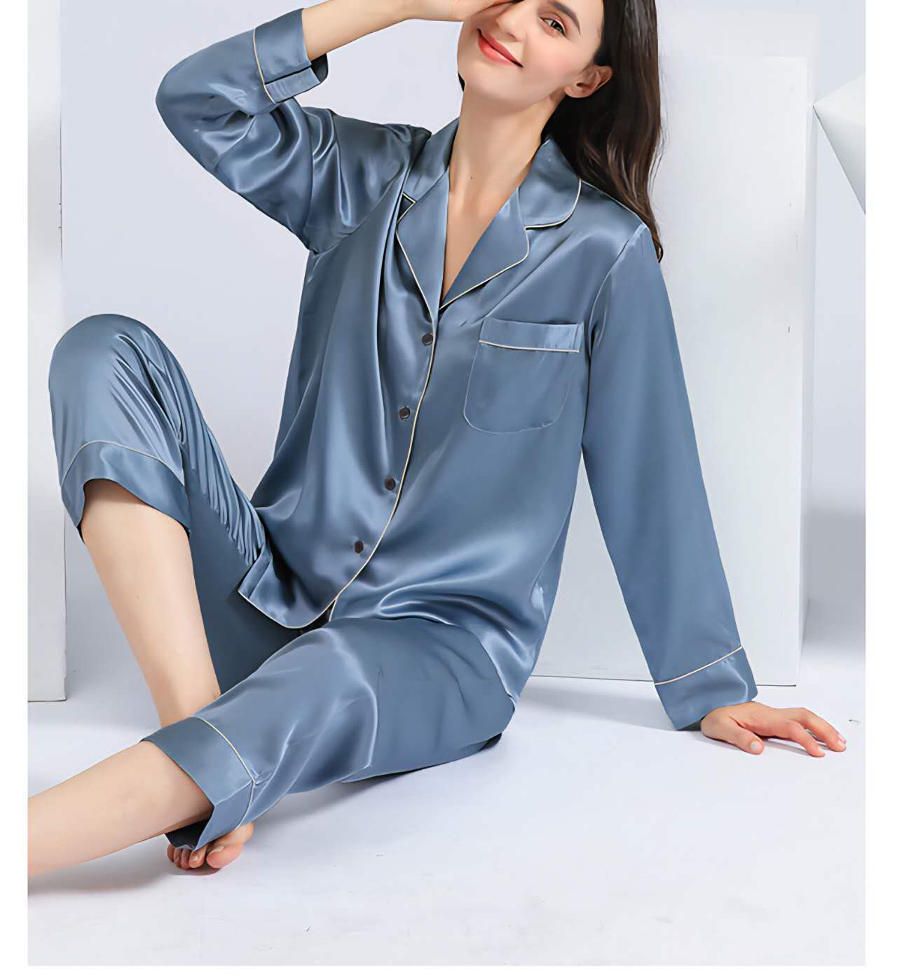 Satin Button Longsleeves