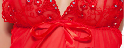 Sheer gown