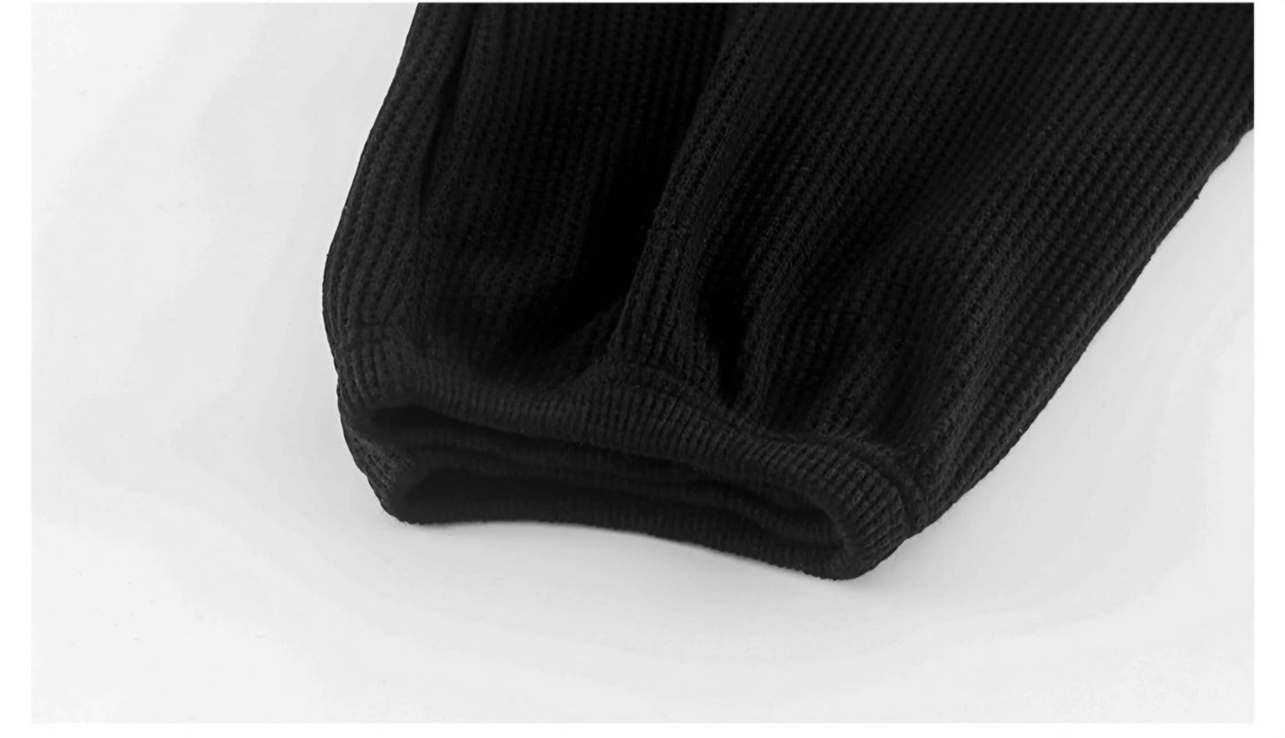 Short en coton à rayures noires