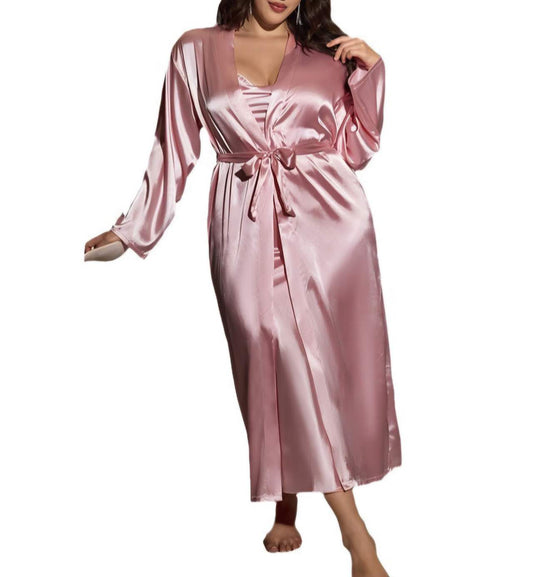 3pcs-satin Gown