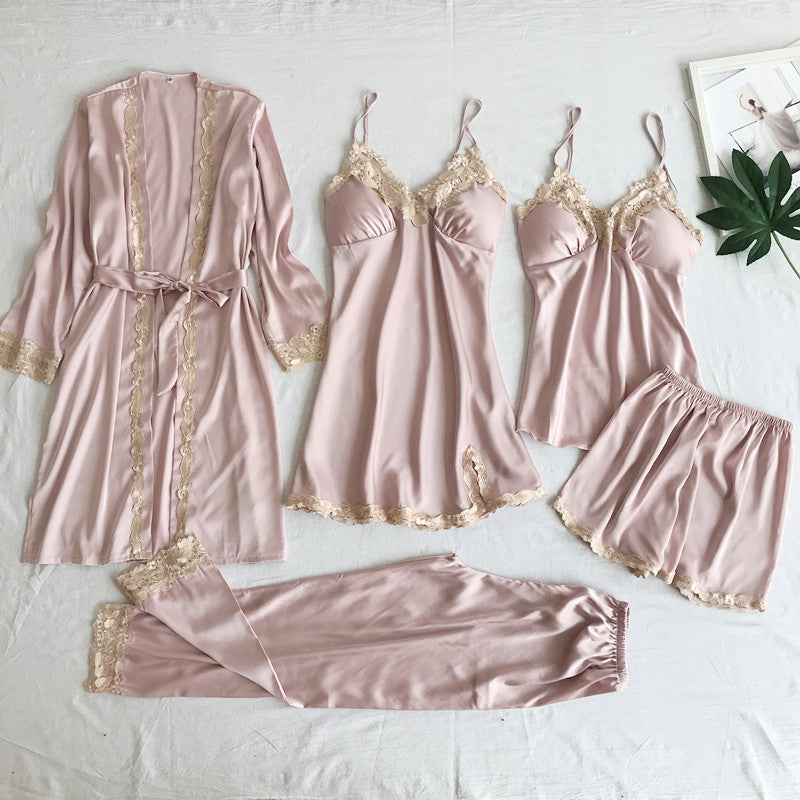 5pcs satin set