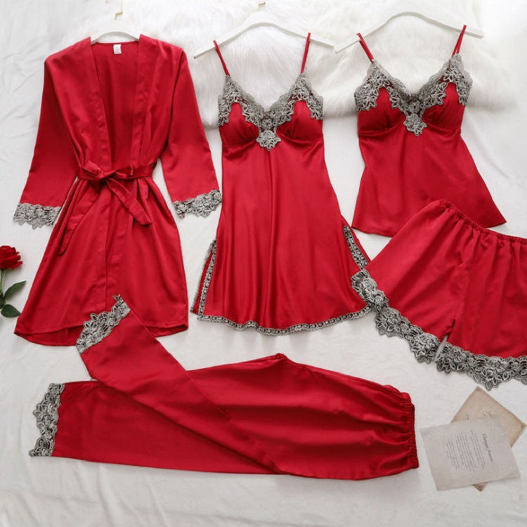 5pcs satin set