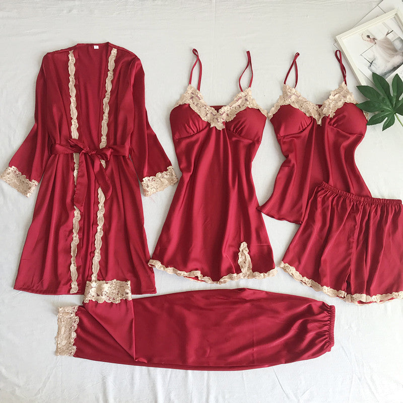 5pcs satin set