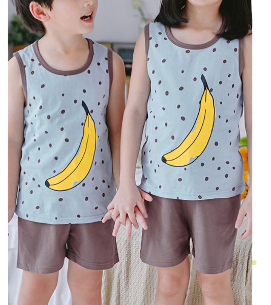 Kids Sleeveless Vest with shorts