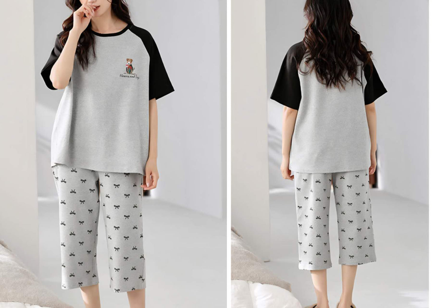 Flowers Capril Cotton Pyjamas