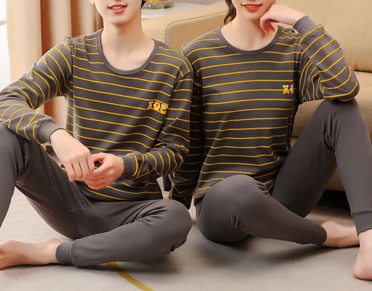 Kids Yellow Stripes Pyjamas