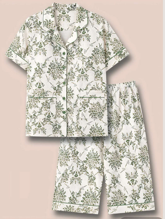 Capri Buttoned Pyjamas
