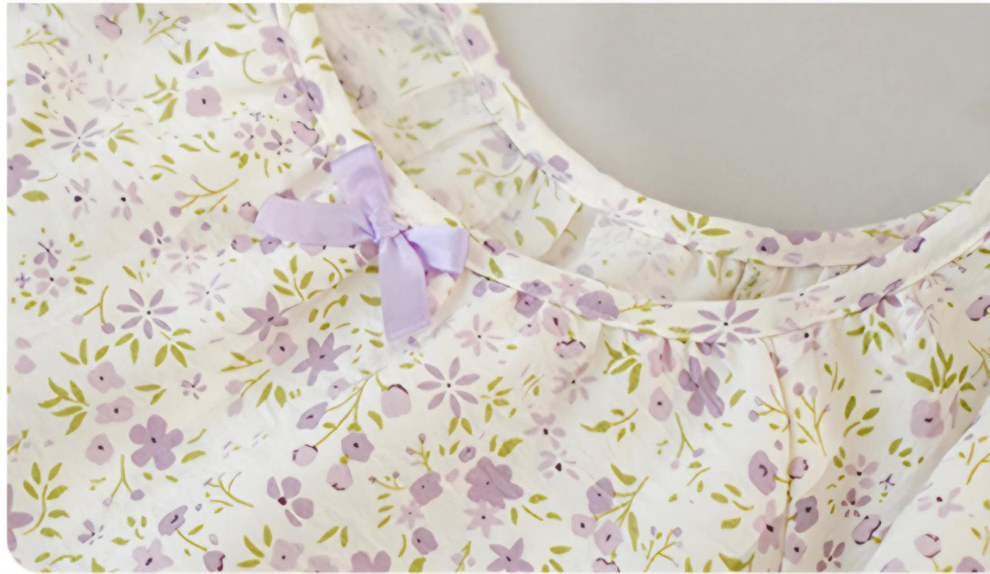 Crinkle Cotton Girl NIghtgown