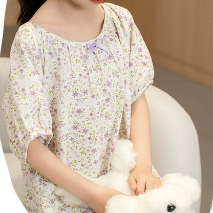 Crinkle Cotton Girl NIghtgown