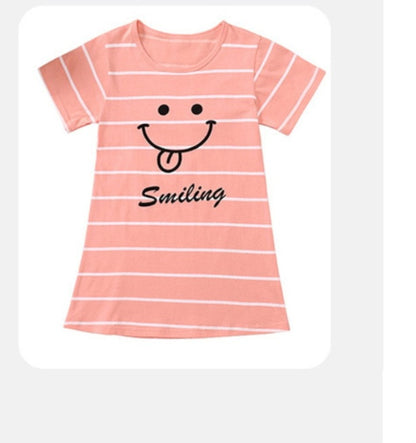 Kids Smiling Cotton Nightdress