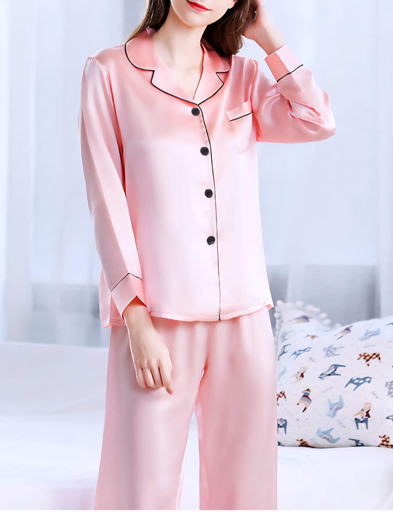 Satin Button Longsleeves