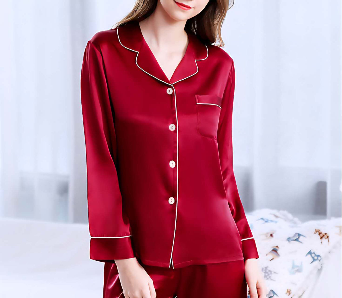 Satin Button Longsleeves