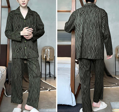 Men Button Longsleeves: Green