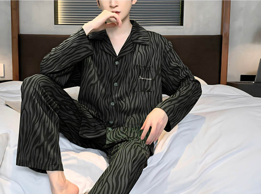 Men Button Longsleeves: Green