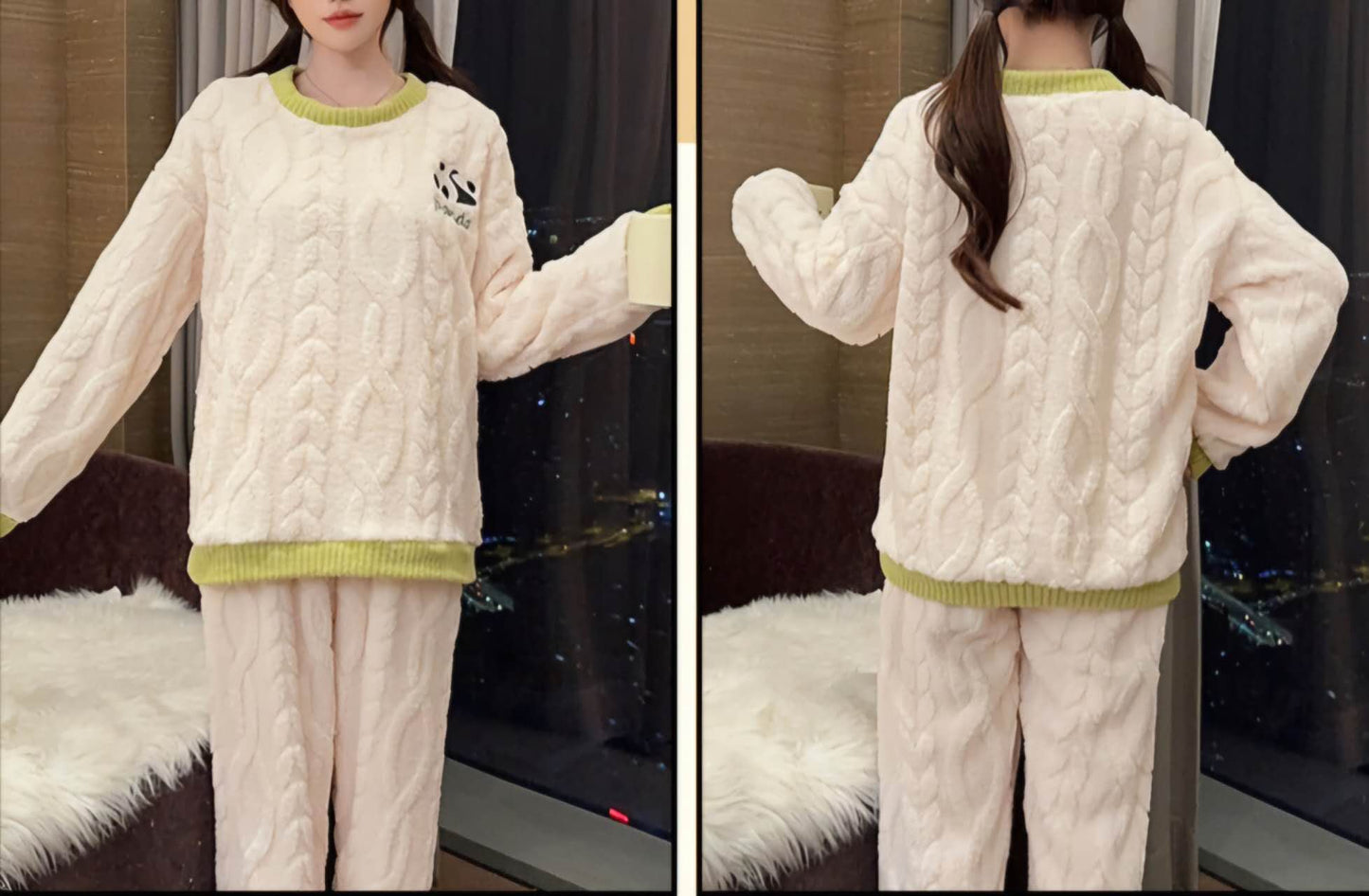 Panda Velvet Pyjamas