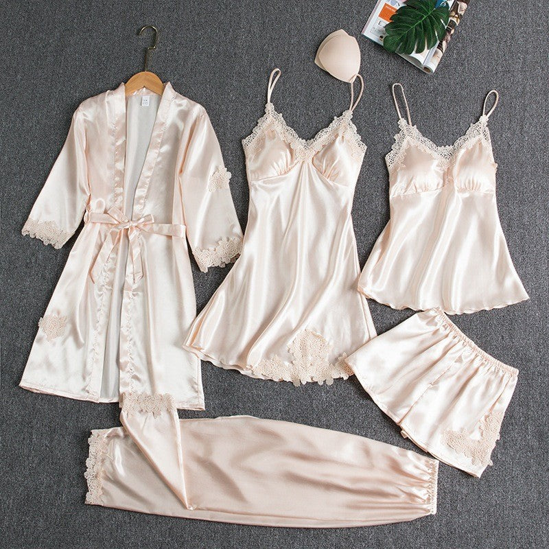 5pcs satin set