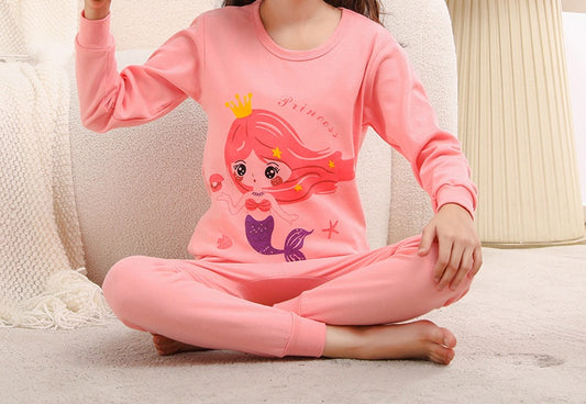 Kids Pink Princess Pajamas