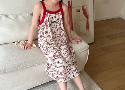 Kids Sleeveless Spandex Nightdress