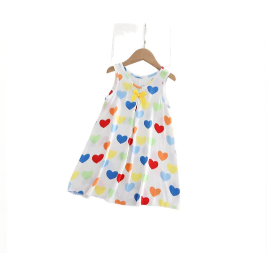 Kids Sleeveless Cotton Nightdress