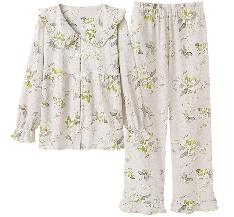 Crinkled Cotton Pyjamas